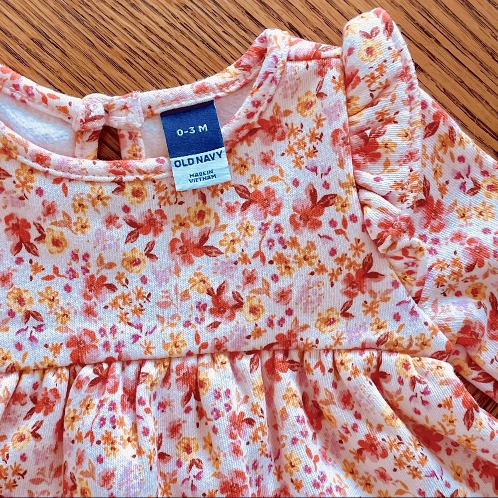 Old Navy Baby Girls 2-Piece Pink Floral Set